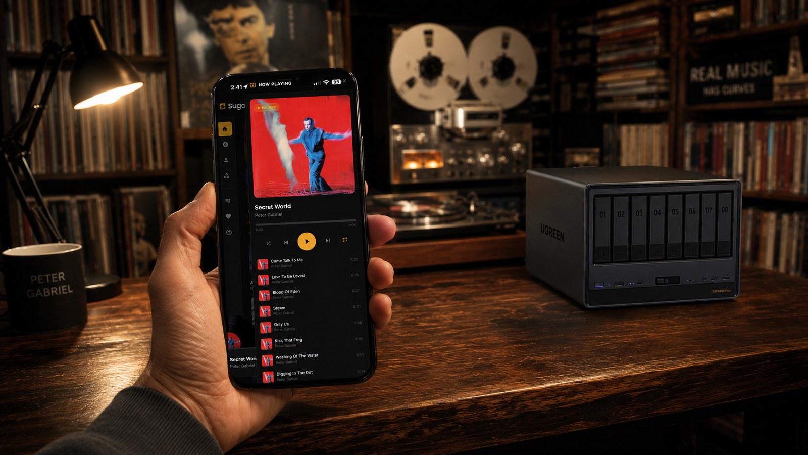 SugarSpin streaming from a NAS server to multiple devices