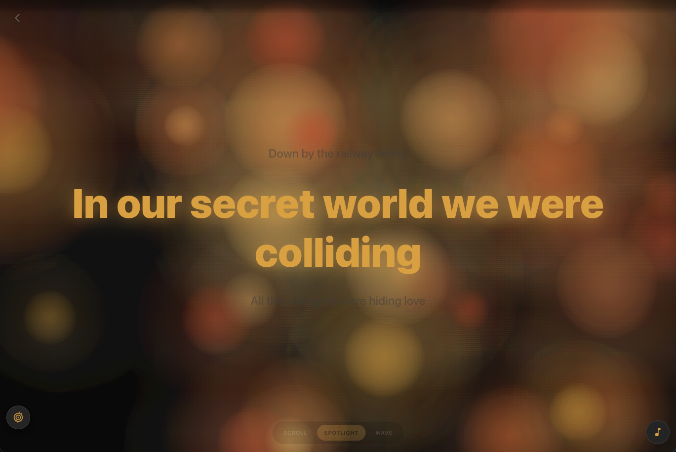 SugarSpin synced lyrics view
